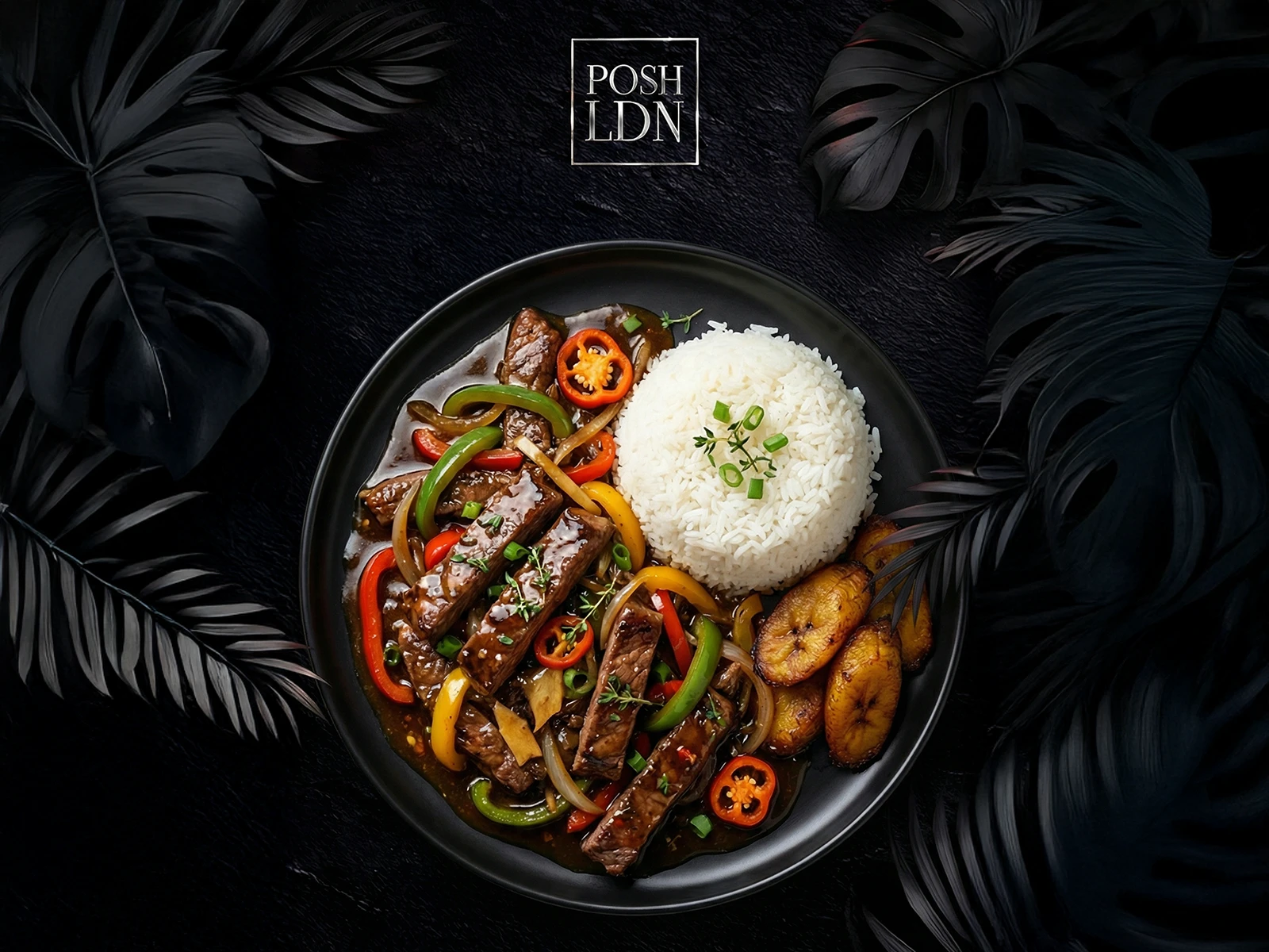 Caribbean-fusion dish at POSH LDN
